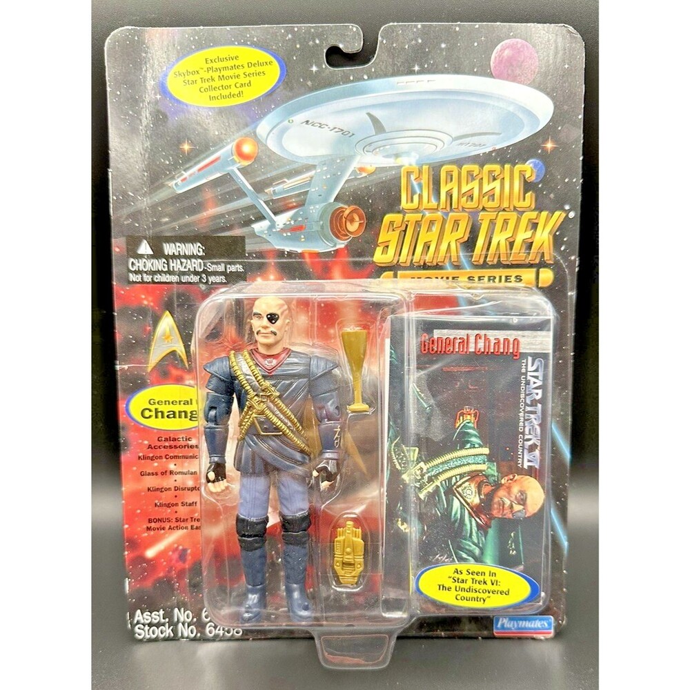 Vintage PLAYMATES TOYS STAR TREK VI GENERAL CHANG Figure MOC